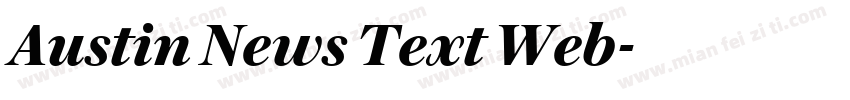 Austin News Text Web字体转换